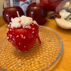 Winter Candy Apple Candle
